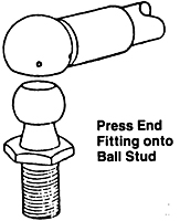 Press End Fitting onto Ball Stud